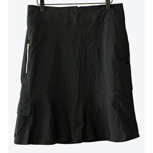 Royal Robbins Women's Size 6 Muted Black Unlined Casual Cargo Skirt Waist 30"